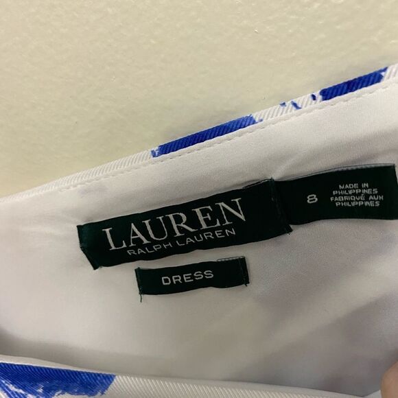 Lauren Ralph Lauren Faille Fit & Flare Dress - Picture 7 of 10